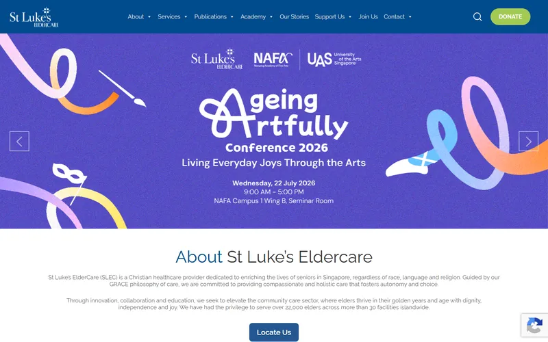 St Luke's ElderCare homepage