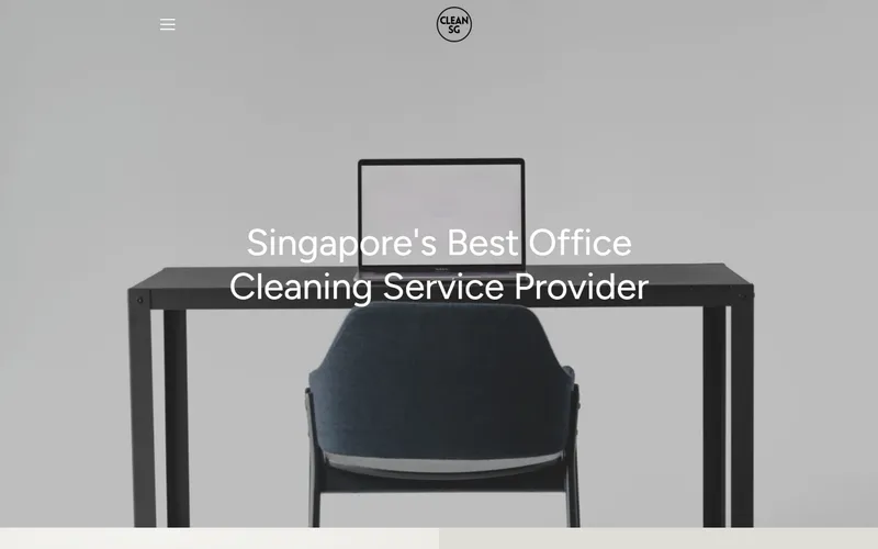 CleanSG office cleaning homepage