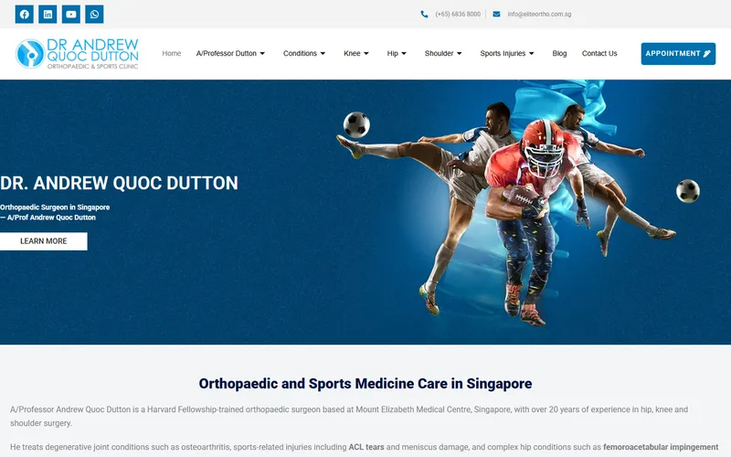 Dr Andrew Dutton Singapore homepage