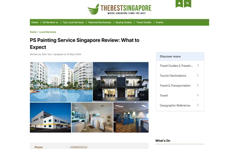 PS Painting Service homepage