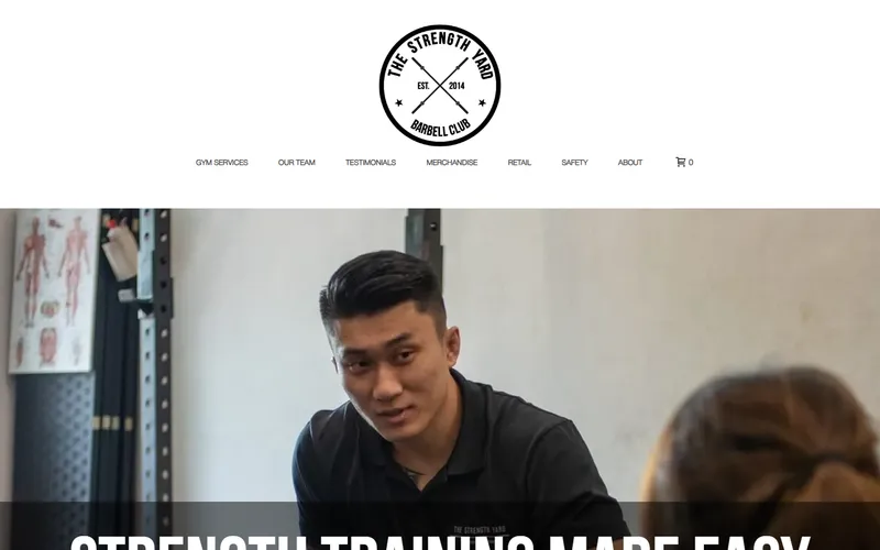 The Strength Yard homepage