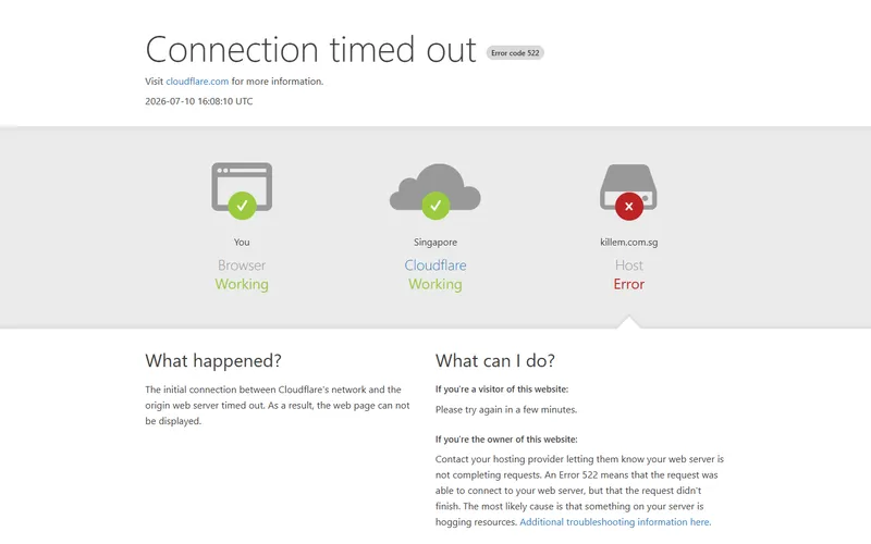 Killem Pest Singapore homepage