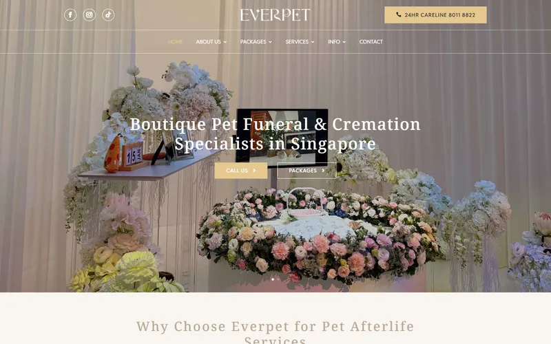 Everpet homepage