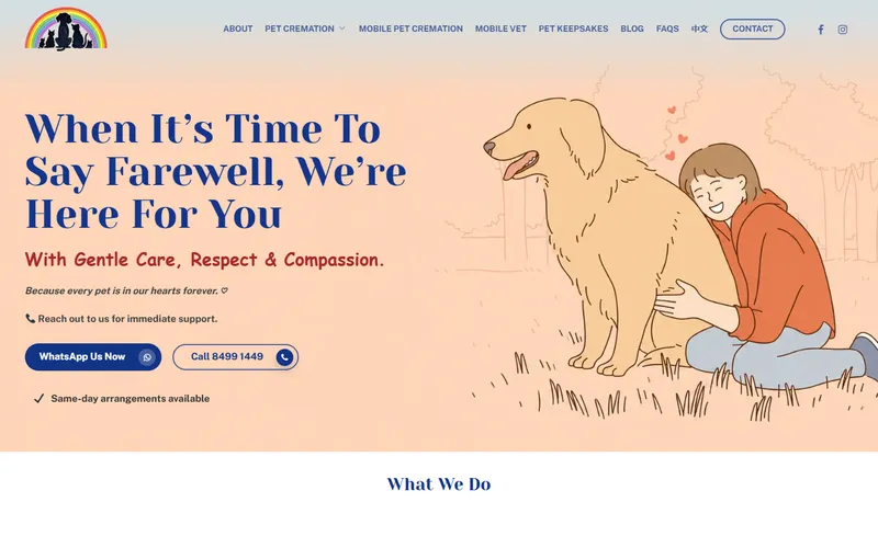 Pet Cremators homepage