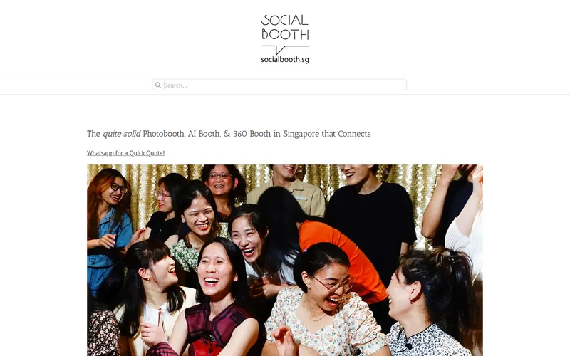 Social Booth Singapore homepage