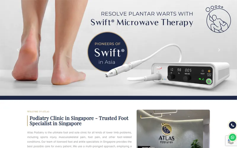Atlas Podiatry homepage