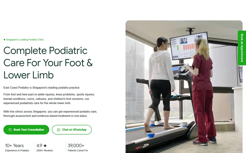 East Coast Podiatry homepage