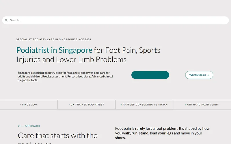 The Foot Practice homepage