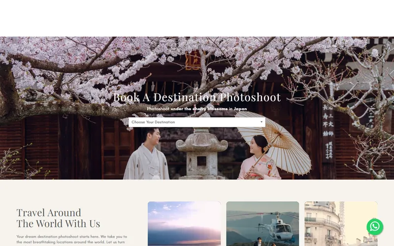 OneThreeOneFour pre-wedding photoshoot Singapore homepage
