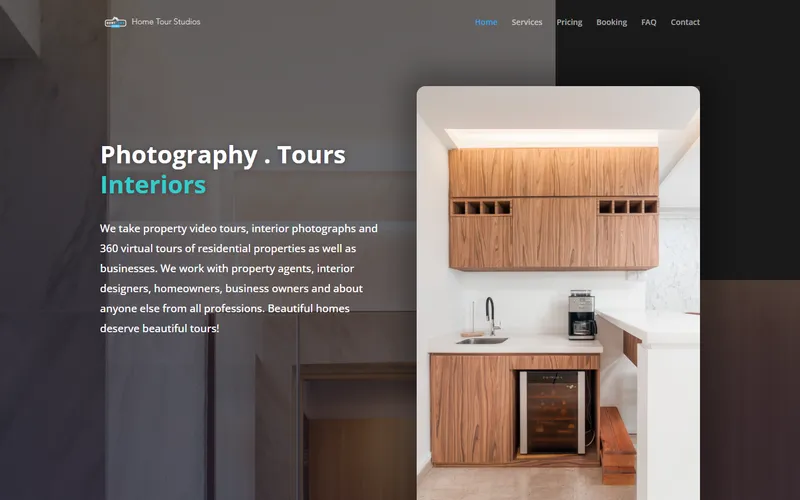 Home Tour Studios homepage