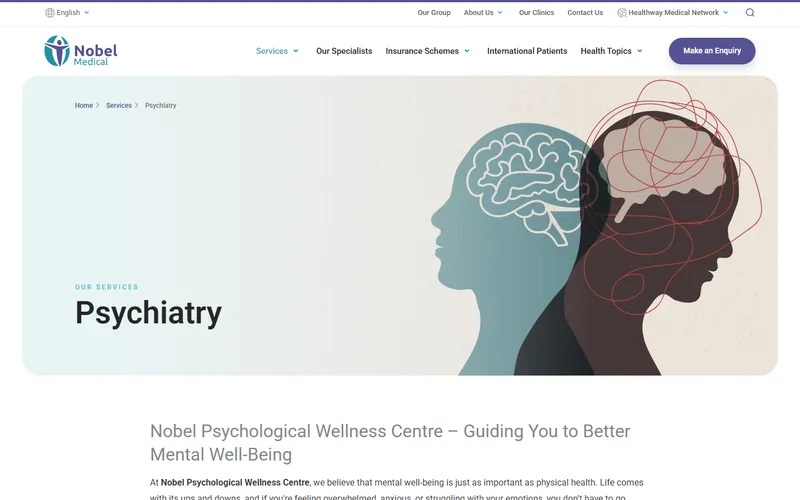 Nobel Medical Group psychiatry page
