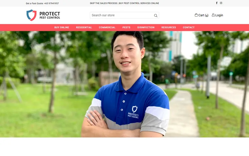 Protect Pest Control Singapore homepage
