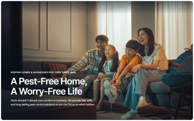 Servcare Services pest control Singapore homepage