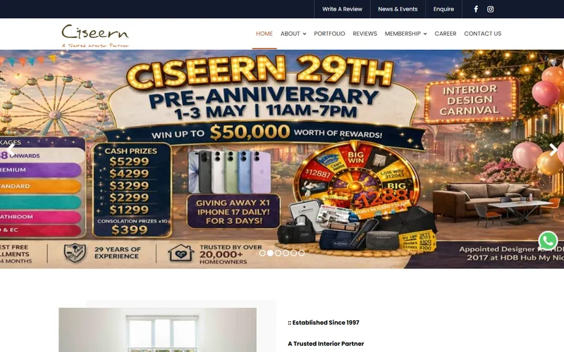 Ciseern homepage