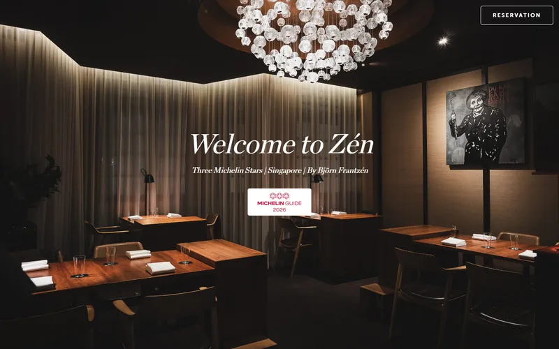 Restaurant Zen homepage