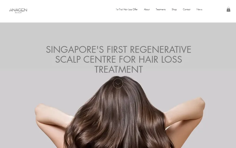 Anagen Scalp homepage