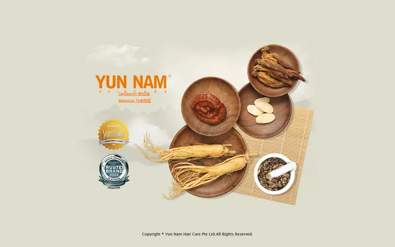 Yun Nam Hair Care homepage