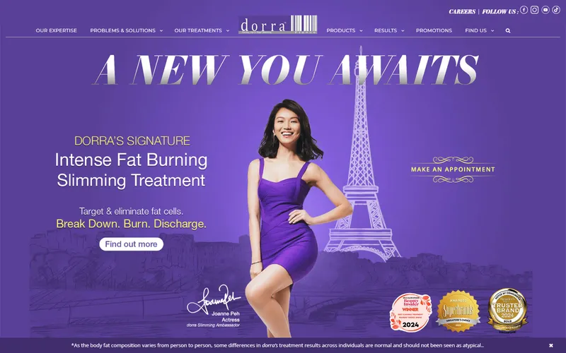 Dorra Slimming homepage