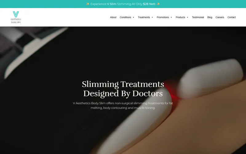 V Aesthetics Body Slim homepage