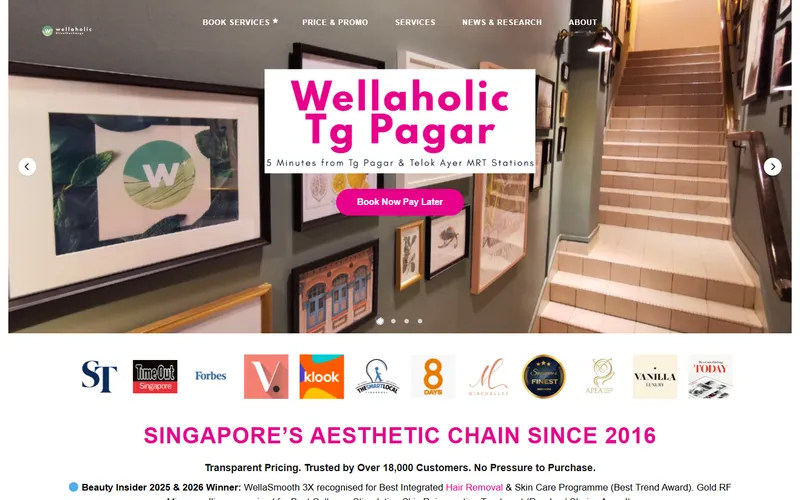 Wellaholic homepage