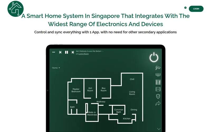 Home-A-Genius smart home Singapore homepage