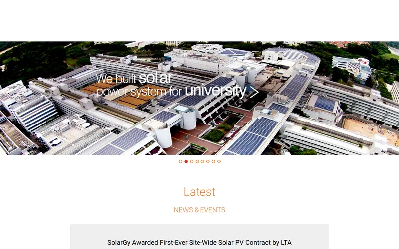SolarGy solar EPC Singapore homepage