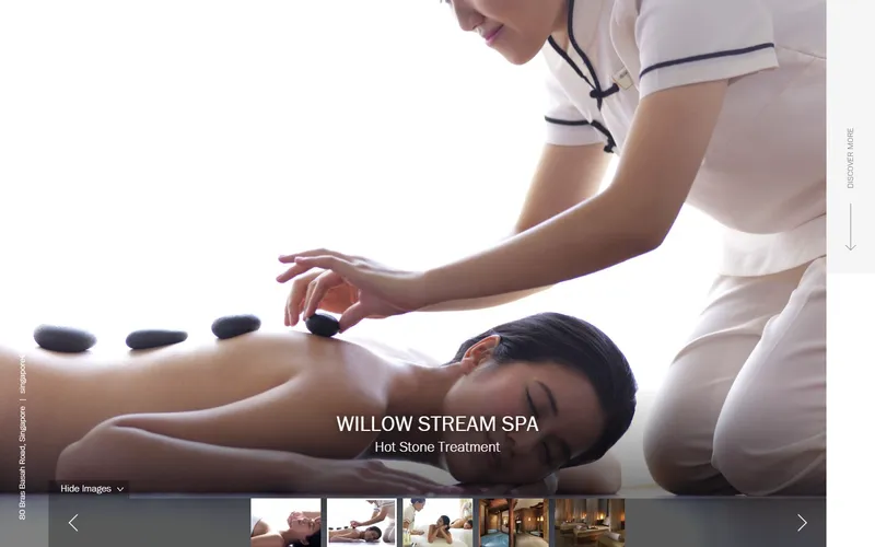 Willow Stream Spa Fairmont Singapore homepage screenshot