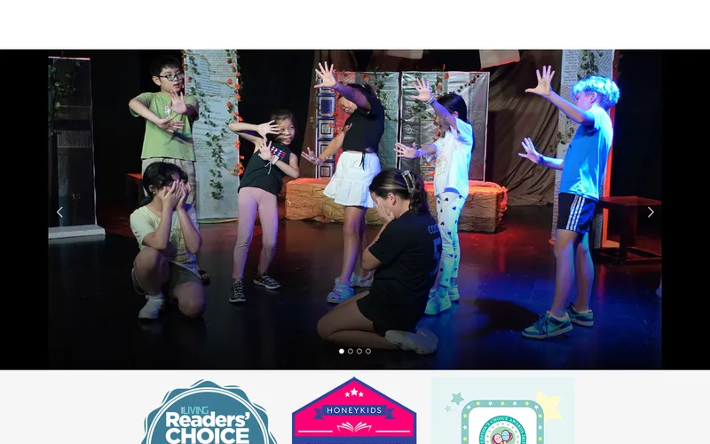 ACT 3 Drama Academy homepage screenshot