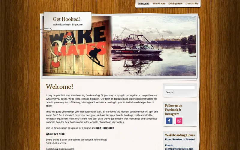 Wake Pirates homepage