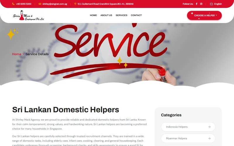 Shirley Maids homepage