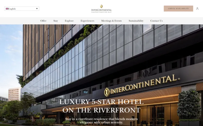 InterContinental Singapore Robertson Quay homepage