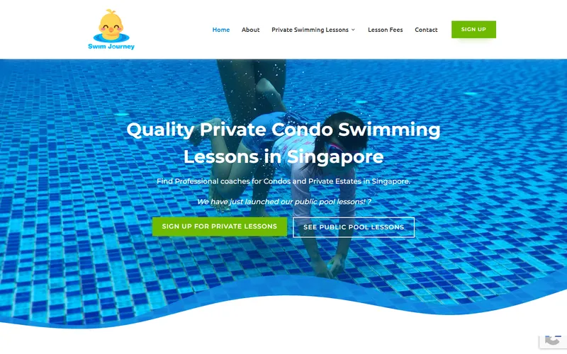 SwimJourney homepage