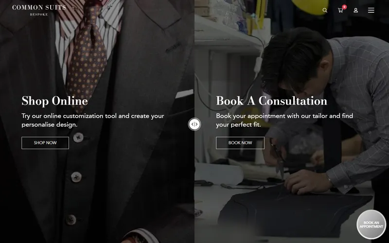 Common Suits Singapore homepage