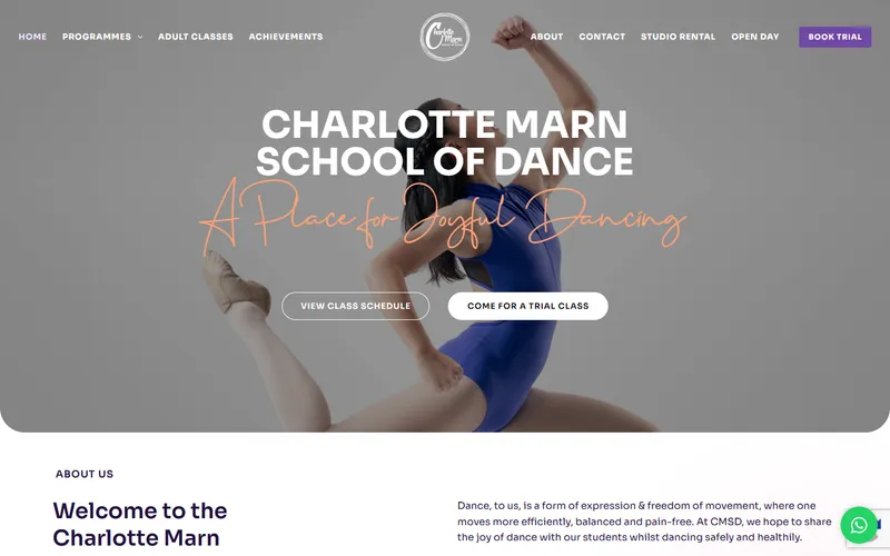 Charlotte Marn School of Dance homepage