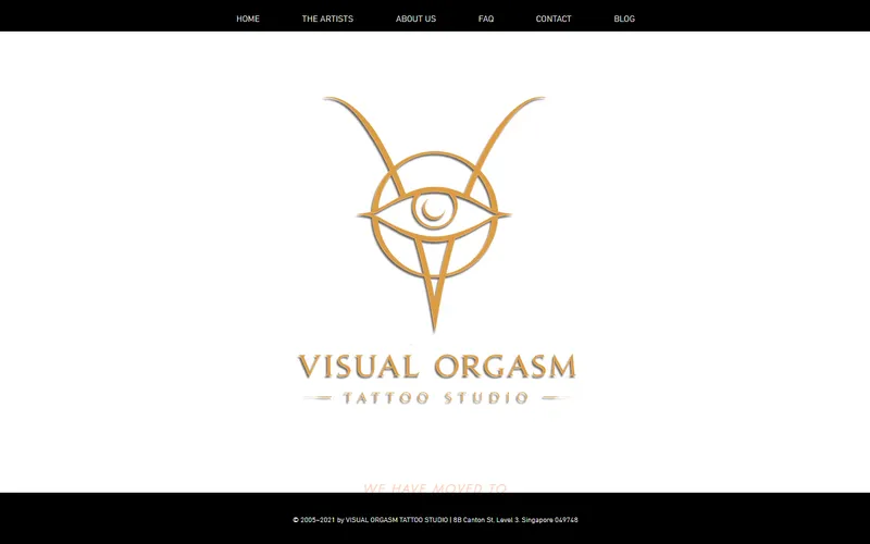 Visual Orgasm Tattoo Studio Singapore homepage