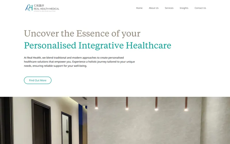 Real Health Medical homepage
