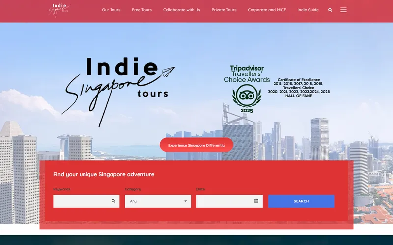 Indie Singapore homepage