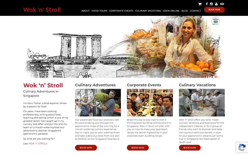 Wok n Stroll homepage