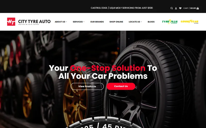 City Tyre Auto homepage