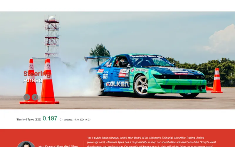 Stamford Tyres homepage