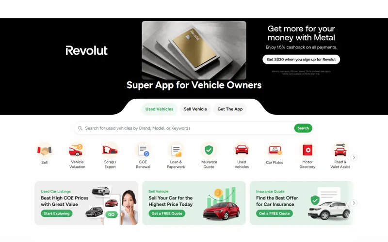 Motorist homepage