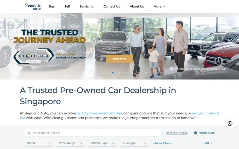 Republic Auto homepage