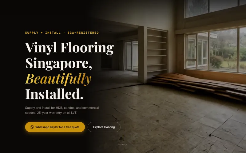 LN Flooring vinyl flooring Singapore homepage