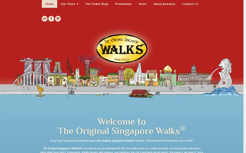 The Original Singapore Walks homepage