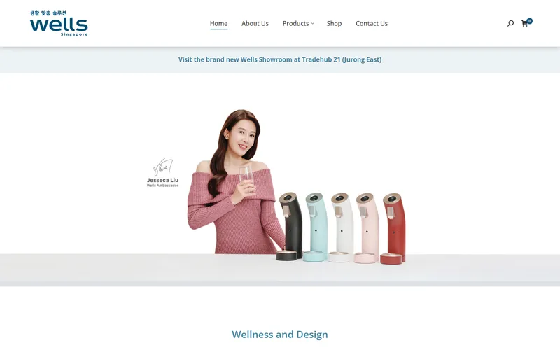 Wells Singapore homepage