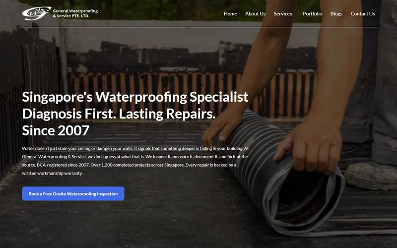 General Waterproofing homepage