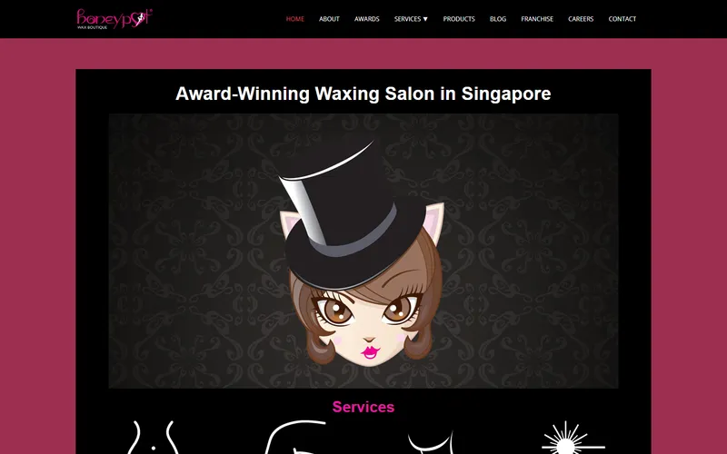 Honeypot Wax Boutique Singapore homepage