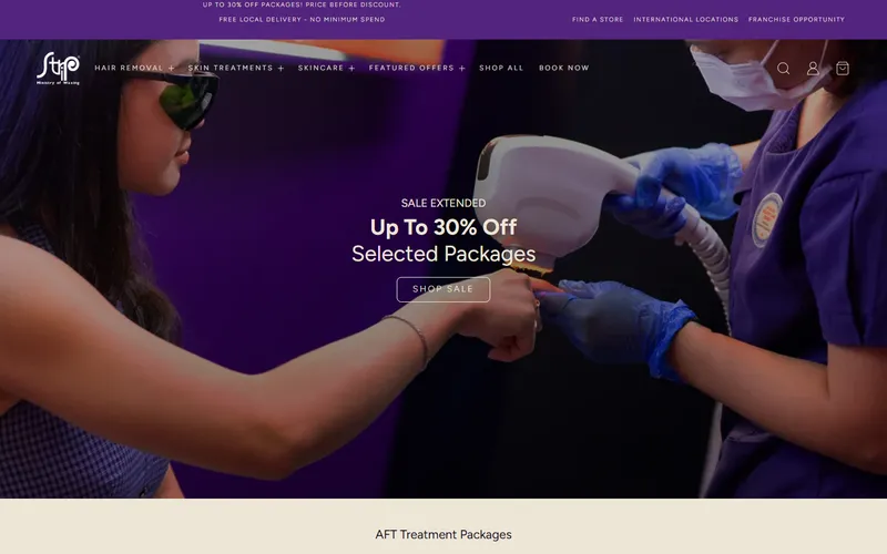 Strip Singapore waxing homepage