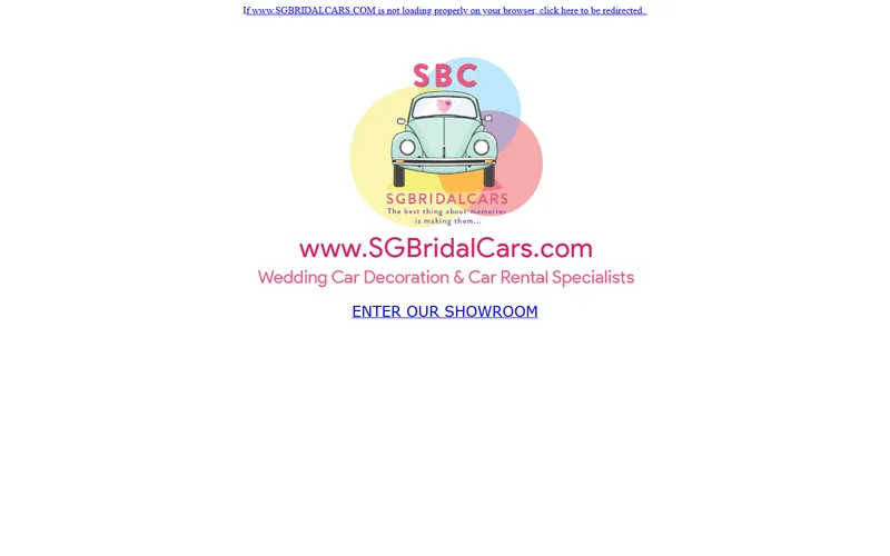 SG Bridal Cars Singapore homepage