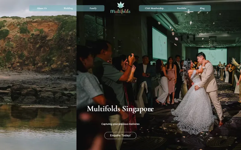 Multifolds Productions wedding photographer Singapore homepage